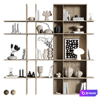 Decorative set Z01 3D Model Vray, Corona
