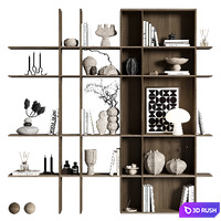 Decorative set Z01 3D Model Vray, Corona