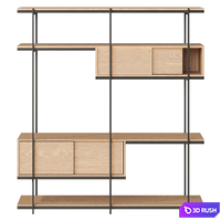 Shelf NG14 Pierce West Elm 3D Model Vray, Corona