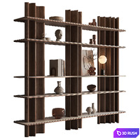 Shelves Decorative - Rack Set 23 3D Model Vray, Corona