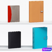 Office accessories 3D Model Vray