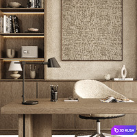 Boss desk 006 3D Model Corona