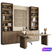 Boss desk 006 3D Model Corona