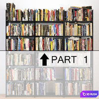 474 books (part 1) 3D Model Vray, Corona