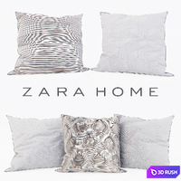 Zara Home - Decorative Pillows set 11 3D Model Corona