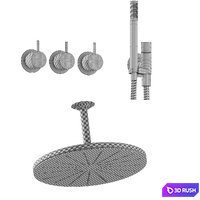VOLA Thermostatic Shower Mixer 02 3D Model Corona