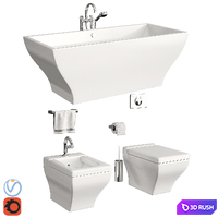 Villeroy &amp; Boch La Belle part 1 3D Model Vray, Corona