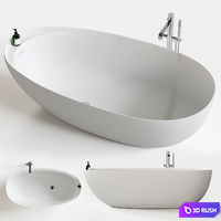 Antonio Lupi Eclipse Bath 3D Model Vray, Corona