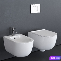 Alice Ceramica Unica Wall-Hung WC 3D Model Corona
