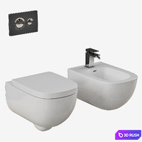 Laufen_ PALOMBA_bidet_toilet_Part 1 3D Model