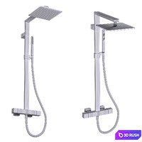 Shower rack Strayt Jacob Delafon. 3D Model Vray, Corona