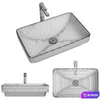 Sink GSI Washbasin Color-elements 3D Model Corona
