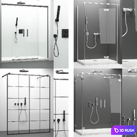 Radaway shower set + Grohe appliances 3D Model Vray