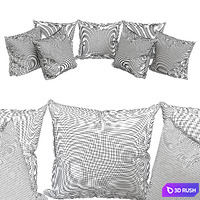 Pillows for sofa Premium PRO No. 10 3D Model Vray