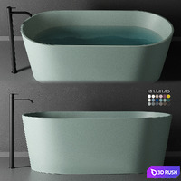 Nic Design Bay Bathtub 3D Model Vray, Corona