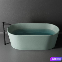 Nic Design Bay Bathtub 3D Model Vray, Corona