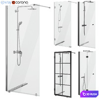 Showers Svedbergs set 86 3D Model Vray, Corona
