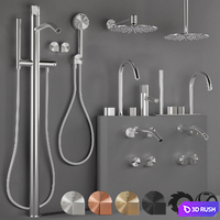 CEA_Duet_bathroom_faucet_set 3D Model Vray, Corona
