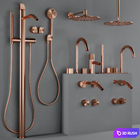 CEA_Duet_bathroom_faucet_set 3D Model Vray, Corona