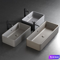 Ceramica Cielo Shui Countertop Washbasin 3D Model Vray, Corona