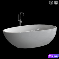 Agape Spoon Xl Free Standing Bath 3D Model Vray, Corona