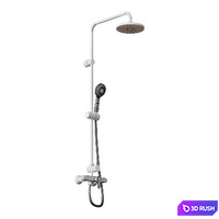 Roca Victoria shower column with overhead shower and single lever mixer 5A9725C00 3D Model Corona