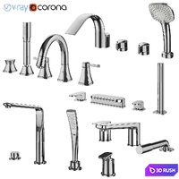 Inset bath mixers set 132 (Ravak, Grohe, IDEAL standard)