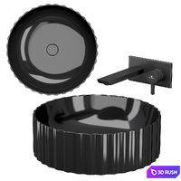 Bathroom sinks set 3D Model Vray, Corona