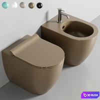 COLOR ELEMENTS 55X36 Toilet By GSI ceramica 3D Model Corona