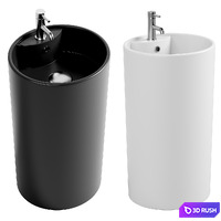 Washbasin SantiLine SL-4003MB matt black