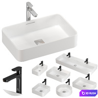 IDEAL STANDARD STRADA II washbasin set 01 3D Model Vray, Corona