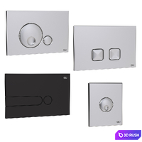 Oli flush buttons for installation (7 pcs.) 3D Model Vray, Corona