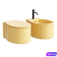 WALL-HUNG ONE HOLE BIDET CATINO 3D Model Corona