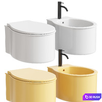WALL-HUNG ONE HOLE BIDET CATINO 3D Model Corona