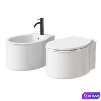 WALL-HUNG ONE HOLE BIDET CATINO 3D Model Corona