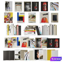 Book set 3 3D Model Corona