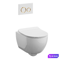 Scarabeo Moon toilet with Geberit Sigma 21 button