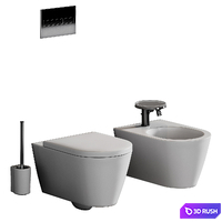 Laufen Kartell WC 3D Model Vray, Corona