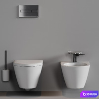 Laufen Kartell WC 3D Model Vray, Corona
