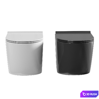 Wall hung toilet AQUAme AQM2002 3D Model Corona