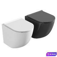 Wall hung toilet AQUAme AQM2002 3D Model Corona