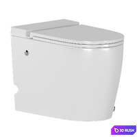 ABBER Bequem side-mounted toilet with pulse flush