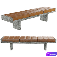 Marble Bench Ever 3D Model Vray, Corona