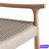 Tabouret Torii by Berfey 3D Model Corona