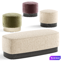 Joey ottoman 3D Model Corona