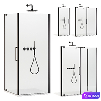 Shower cabins Disenia Slim 3D Model Corona