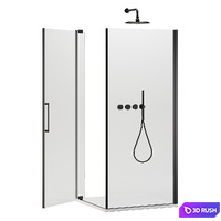 Shower cabins Disenia Slim 3D Model Corona