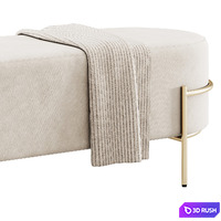 Banquette Recamier Houston By LIV Decora 3D Model Vray