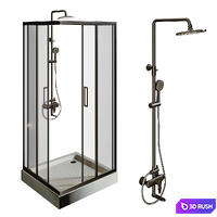 Shower stall 3D Model Corona