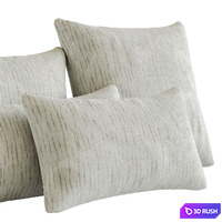 Woven Cushion Birch White 3D Model Corona